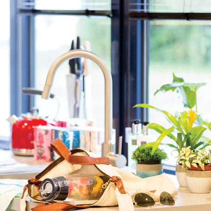 Lockable XD Collection infuser bottle in sleek drinkware style with a built-in infuser for fresh fruit or herbs.