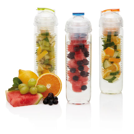XD Collection water bottle with infuser for fresh fruit and beverage infusion