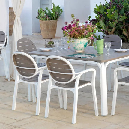 Nardi Palama outdoor armchair bianco white polypropylene UV-stabilised outdoor garden Ireland