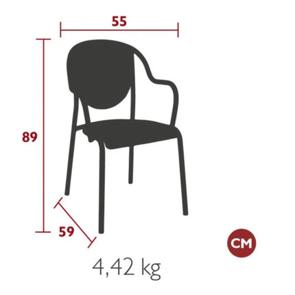 Parisienne 21 Chair Steel Chair - hospitality