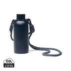 Recycled Stainless steel,Polyester / navy / 19.2 x ø 7.4 cm