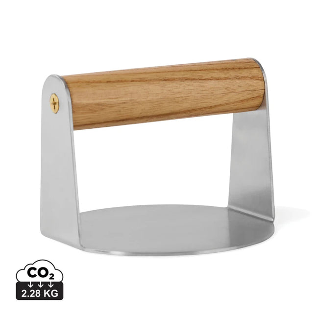 Paso Collection FSC Ash Wood Stainless Steel Smash Press - hospitality