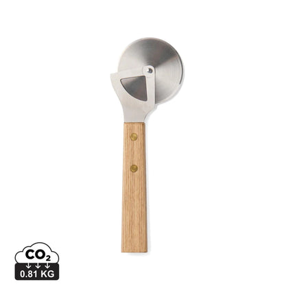 Paso Collection Pizza Slicer With FSC Ash Wood And Stainless Steel By Nordic Craft - hospitality