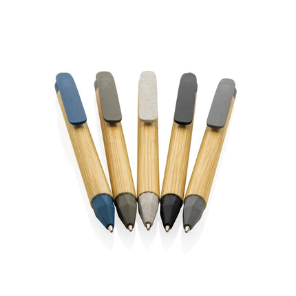 Pen with wooden wheatstraw clip pack of 500 - hospitality