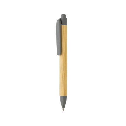 Pen with wooden wheatstraw clip pack of 500 - hospitality