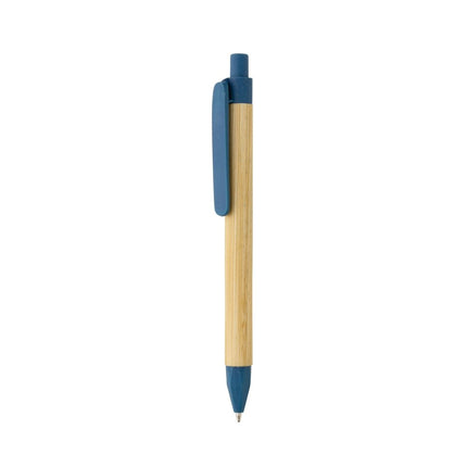Pen with wooden wheatstraw clip pack of 500 - hospitality