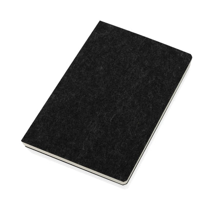 Phrase GRS certified recycled felt A5 notebook - hospitality