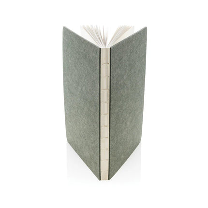 Phrase GRS certified recycled felt A5 notebook - hospitality