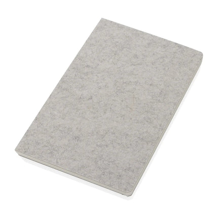 Phrase GRS certified recycled felt A5 notebook - hospitality