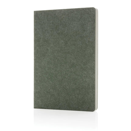 Phrase GRS certified recycled felt A5 notebook - hospitality