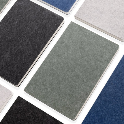 Phrase GRS certified recycled felt A5 notebook - hospitality