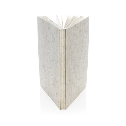 Phrase GRS certified recycled felt A5 notebook - hospitality