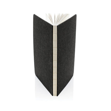 Phrase GRS certified recycled felt A5 notebook - hospitality