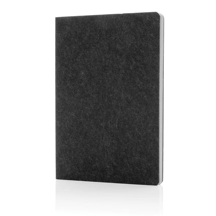 Phrase GRS certified recycled felt A5 notebook - hospitality