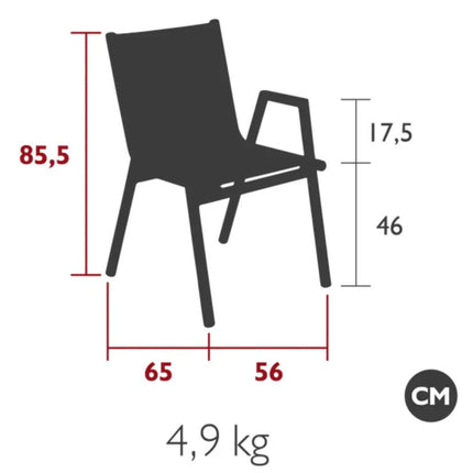 Pilotis V Batyline Armchair Teak - hospitality