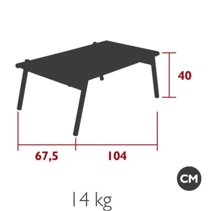 Pilotis V. Low Table 104 x 67.5 cm Teak & Aluminium - hospitality