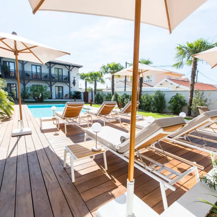 Pilotis V. Teak Sunlounger - hospitality