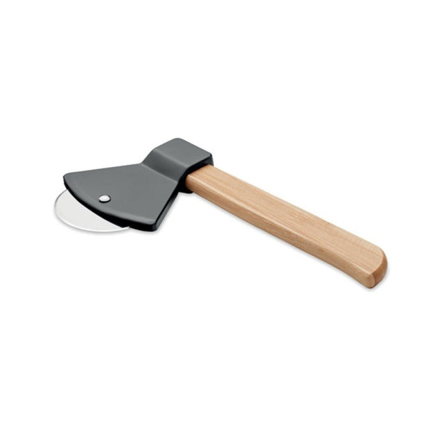 Pizza cutter with bamboo handle pack of 25 - hospitality