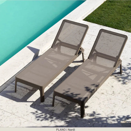 Plano Outdoor Sun Lounger by Nardi – Reclining Poolside Furniture - hospitality