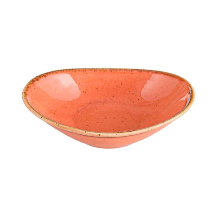 Amber oval mini dish, 110mm