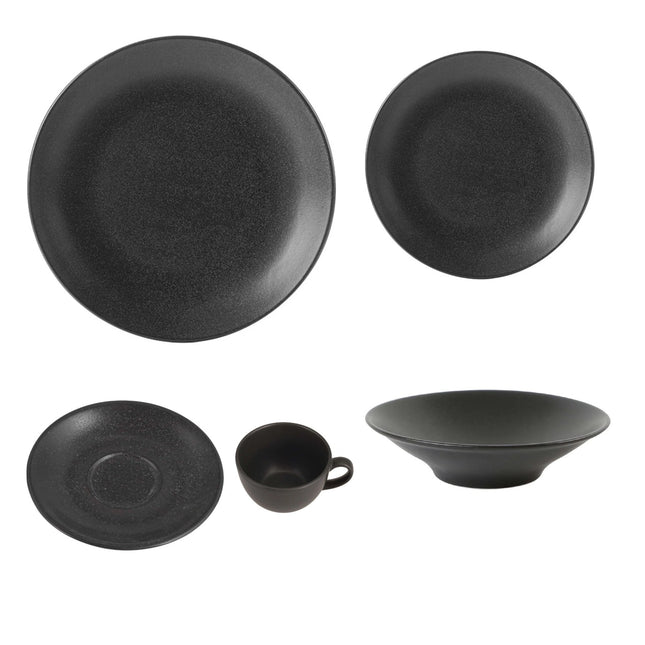 Porland Coal Ten-Table Tabletop Set – 5-Piece Cover for 20 or 40 Covers – set contents