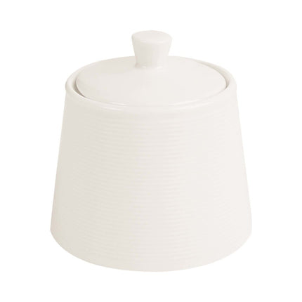 Line sugar bowl with lid , 100mm