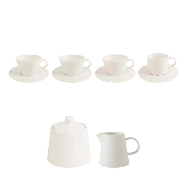 Porland Line Coffee Service Set – Cups & Saucers by the Dozen – set contents