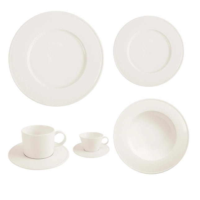 Porland Line Ten-Table Tabletop Set – 5-Piece Cover for 20 or 40 Covers – set contents