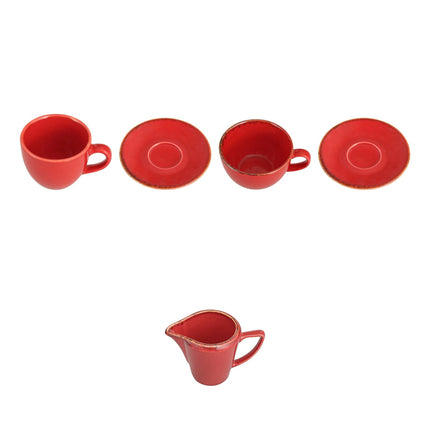 Porland Magma Coffee Service Set – Cups & Saucers by the Dozen – set contents