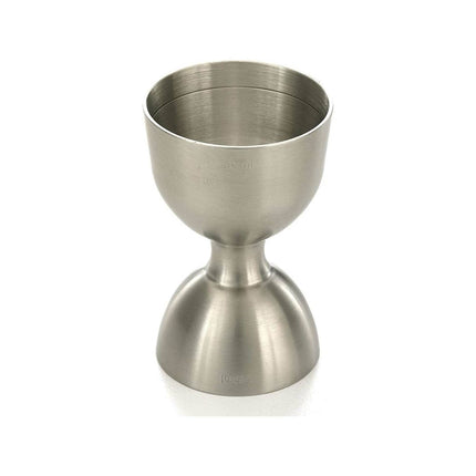 Bell jigger with straight rim, stainless steel, 25/50ml