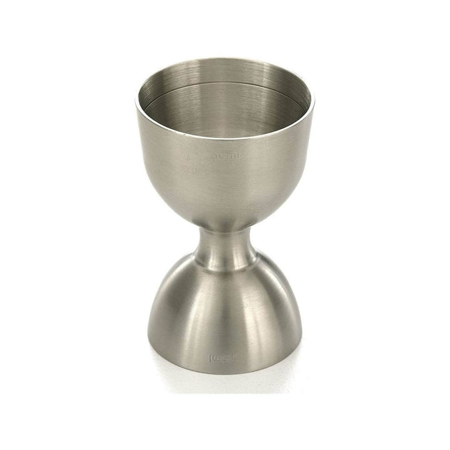 Bell jigger with straight rim, stainless steel, 25/50ml