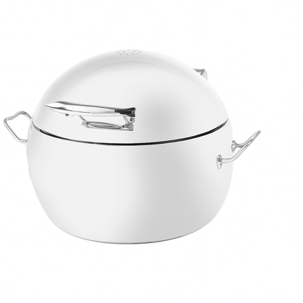 Premium Round Chafing Dish with Soft-Close Lid – 11L (Fine Dine) – professional hospitality tableware
