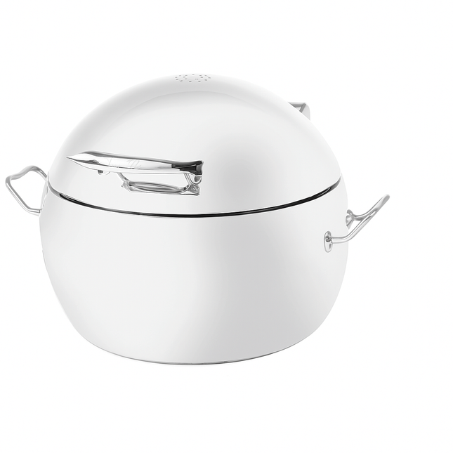 Premium Round Chafing Dish with Soft-Close Lid – 11L (Fine Dine) – professional hospitality tableware