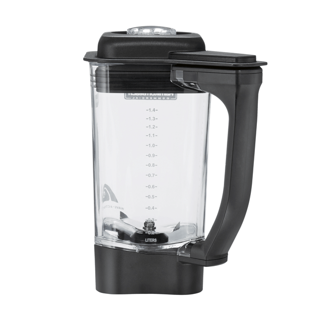 Hamilton Beach Commercial 1.4L BPA-free Tritan blender jug for Rio, Tango, Expeditor blenders, clear and durable container.
