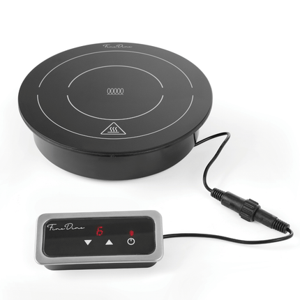 Induction heater with power regulator, 245x(H)68mm