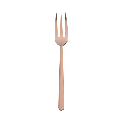 Amarone Bronze cake fork by OVE, 153 mm, showing a sleek, bronze-colored fork with four tines, ideal for serving cakes.