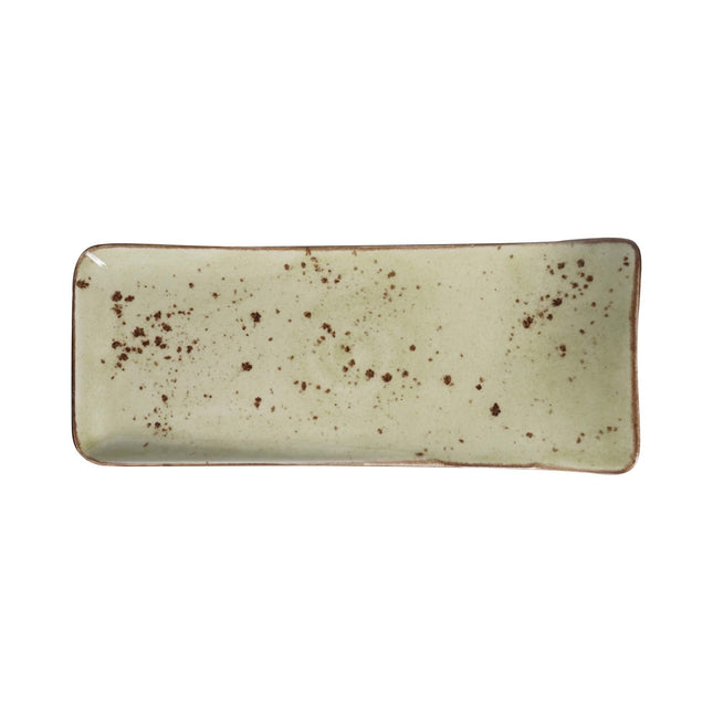 Olive serving plate 90mm, 215x90mm
