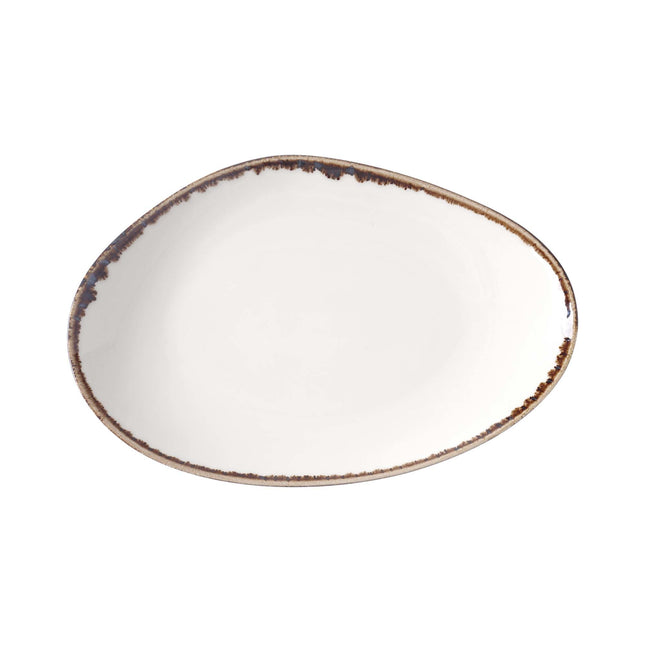 Vanilla organic shape plate, 350x210mm