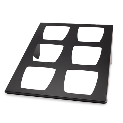 Skiatos Black Buffet display for 6 bowls, 500 x 745 x 330 mm