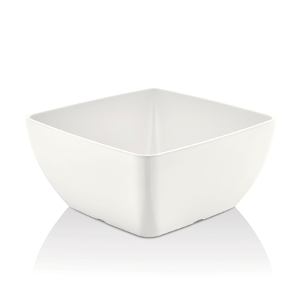 Melamine square bowl, white for 171554, 190x190x(h)90mm