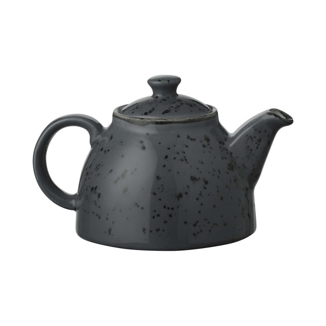 Fine Dine Arando 500ml teapot with a sleek ceramic body and a stainless steel lid, perfect for brewing tea.