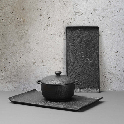 Crust handle tureen with lid, 140mm
