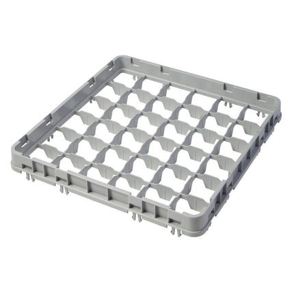 Half drop rack extender 500×500 mm grey, E2 model, 36 compartment