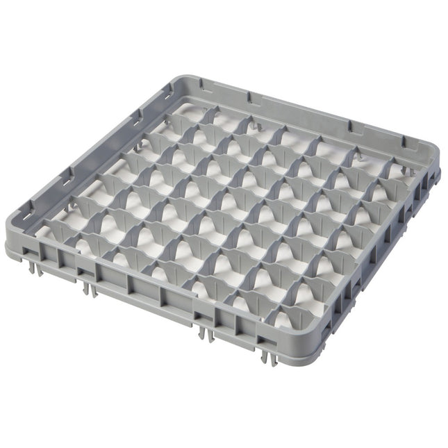 Half drop rack extender 500×500 mm grey, E2 model, 49 compartment