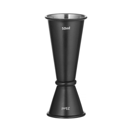 Jigger black with ring, Bar up, 0,06L, Black, o75x(H)70mm