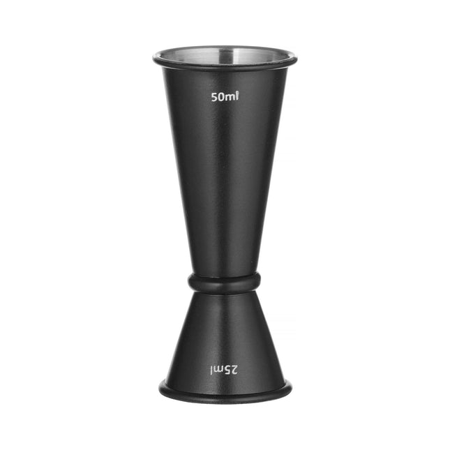 Jigger black with ring, Bar up, 0,06L, Black, o75x(H)70mm