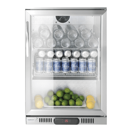 Barmatic Candour single door undercounter bar cooler, stainless steel, 103l