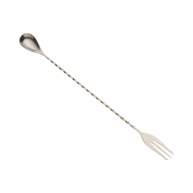 Bar Spoon with Fork End, Stainless Steel, 315mm