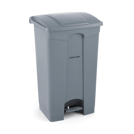 Rectangular waste container with treadle, 68L, 504x412x(H)673mm