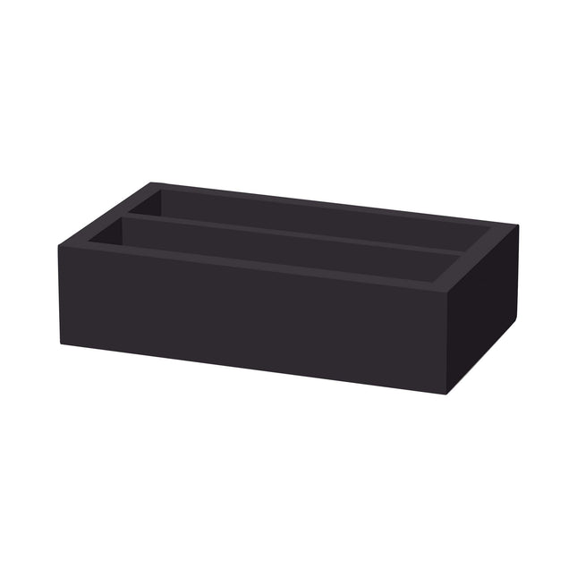 Madeira Black two-section cutlery box 275x165x60 mm